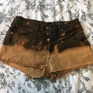 2/$30 Vintage dip dyed Levi shorts